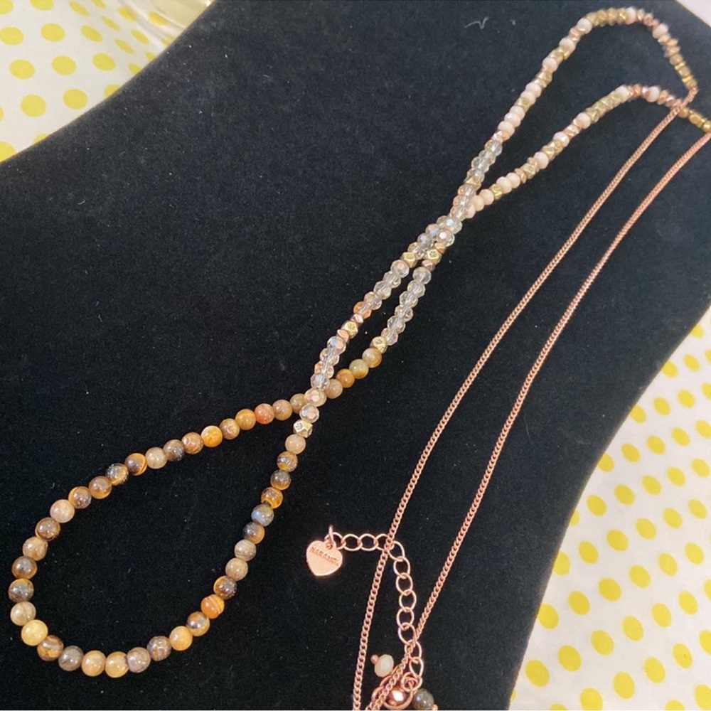 Nakamol Tiger’s Eye belly waist chain necklace bracelet